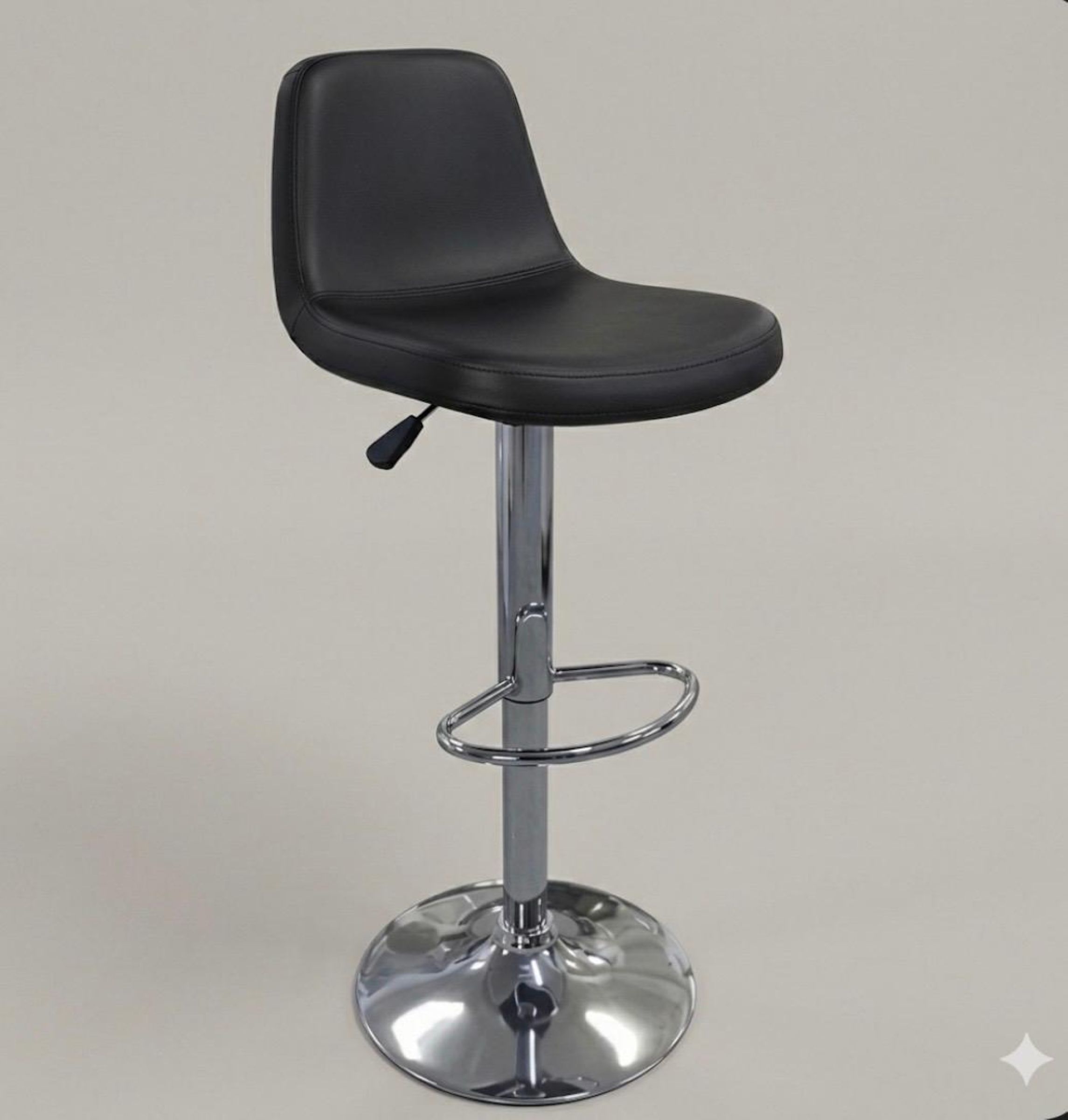 Vogue Siyah Amortisörlü Bar Taburesi