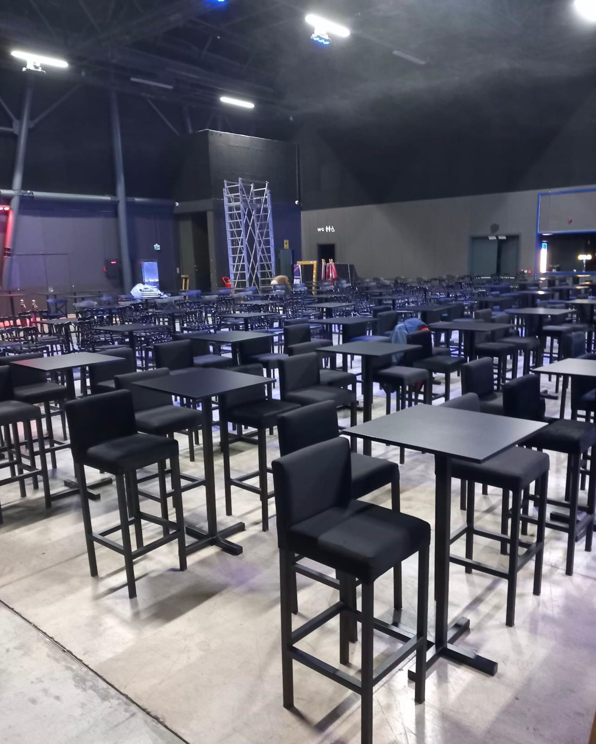 Angel Bistro Masa - Siyah