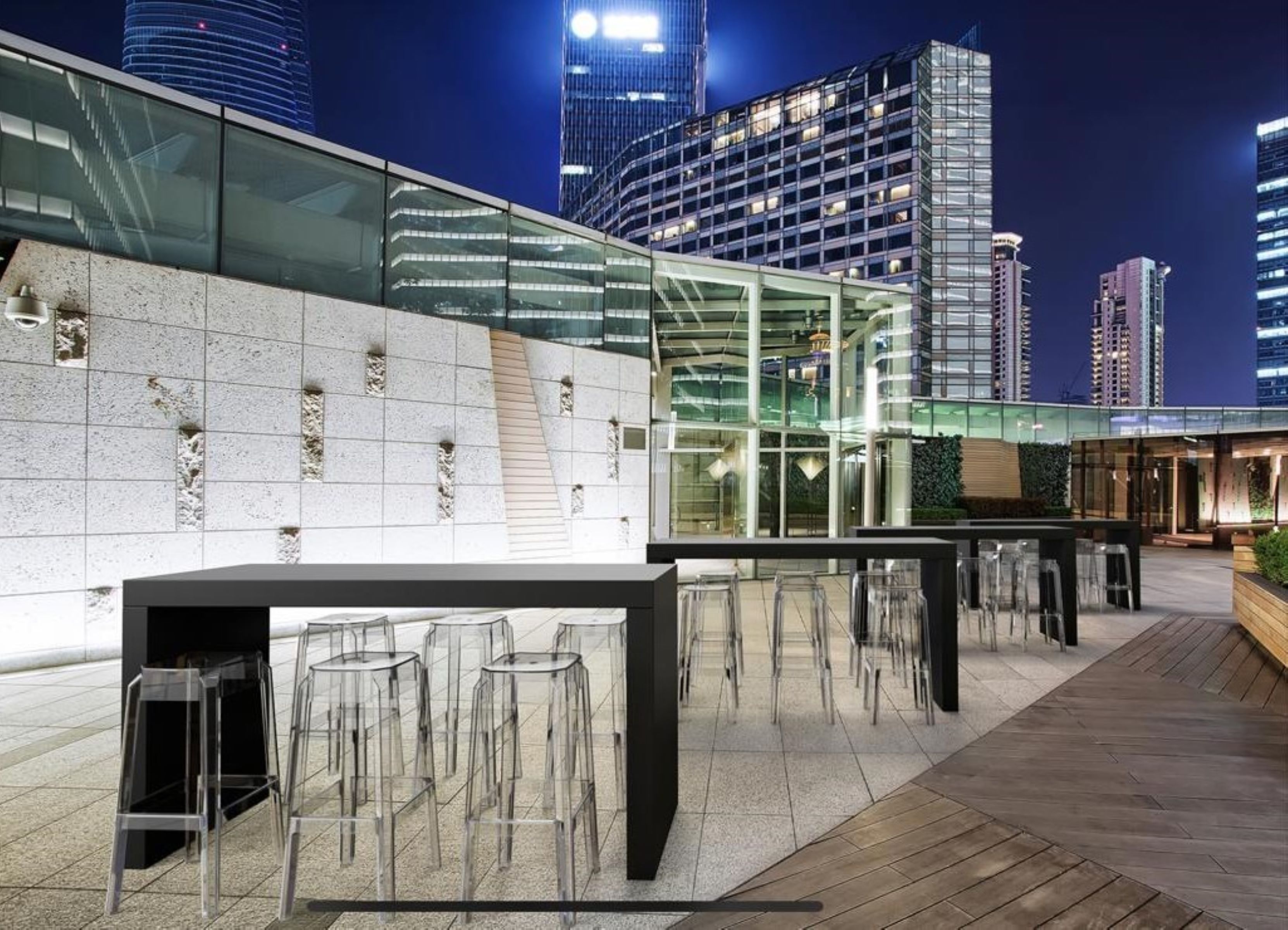 Şeffaf Fox Bar Taburesi