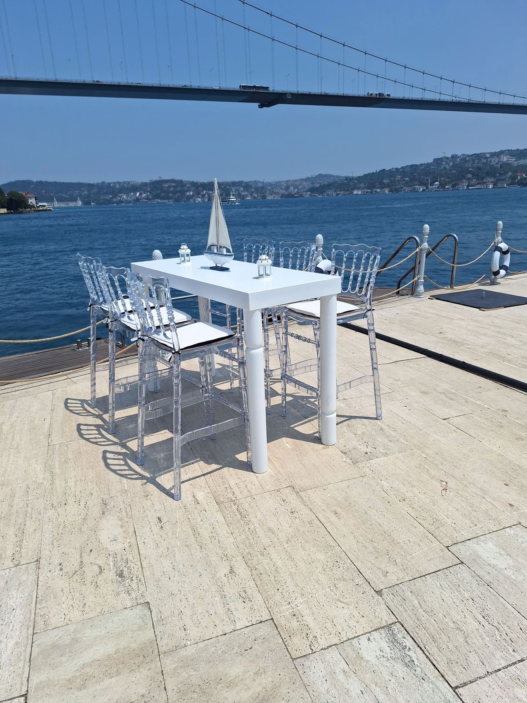 Royal Bar Masası - Beyaz