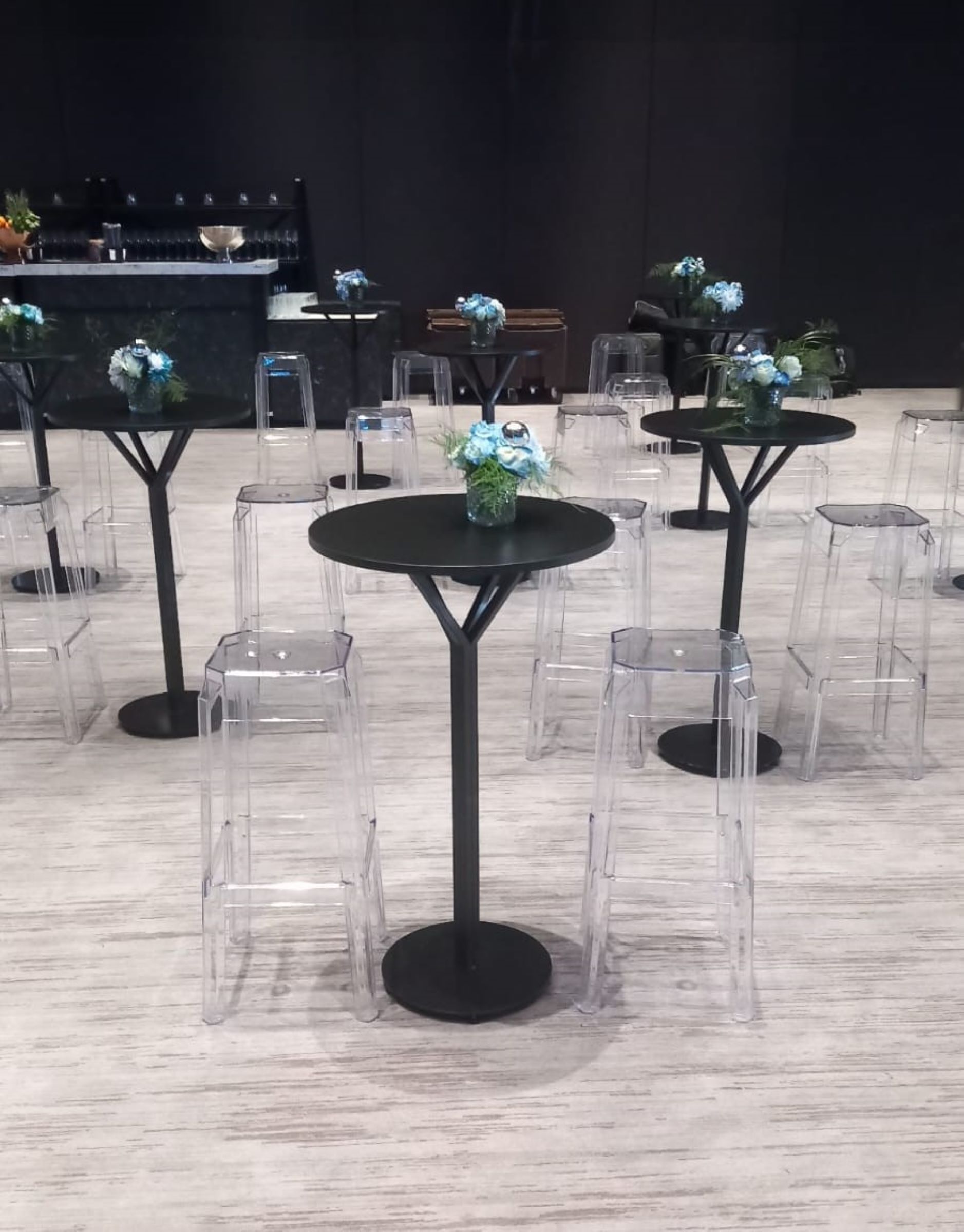 Bloom Bistro Masa - Siyah