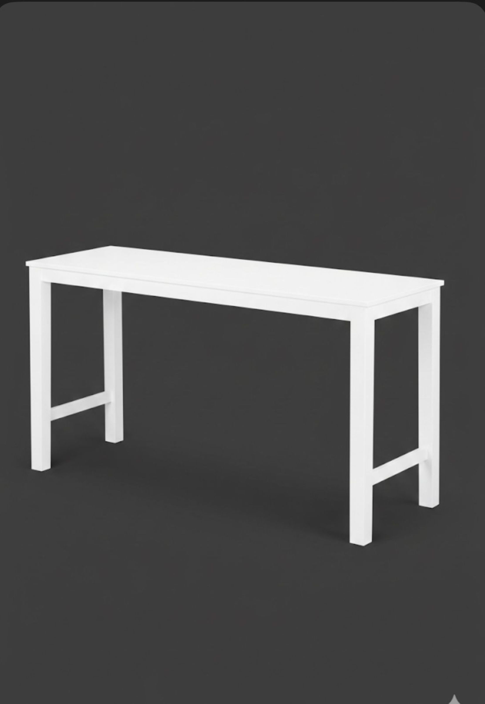 Beyaz Alto Bar Masası