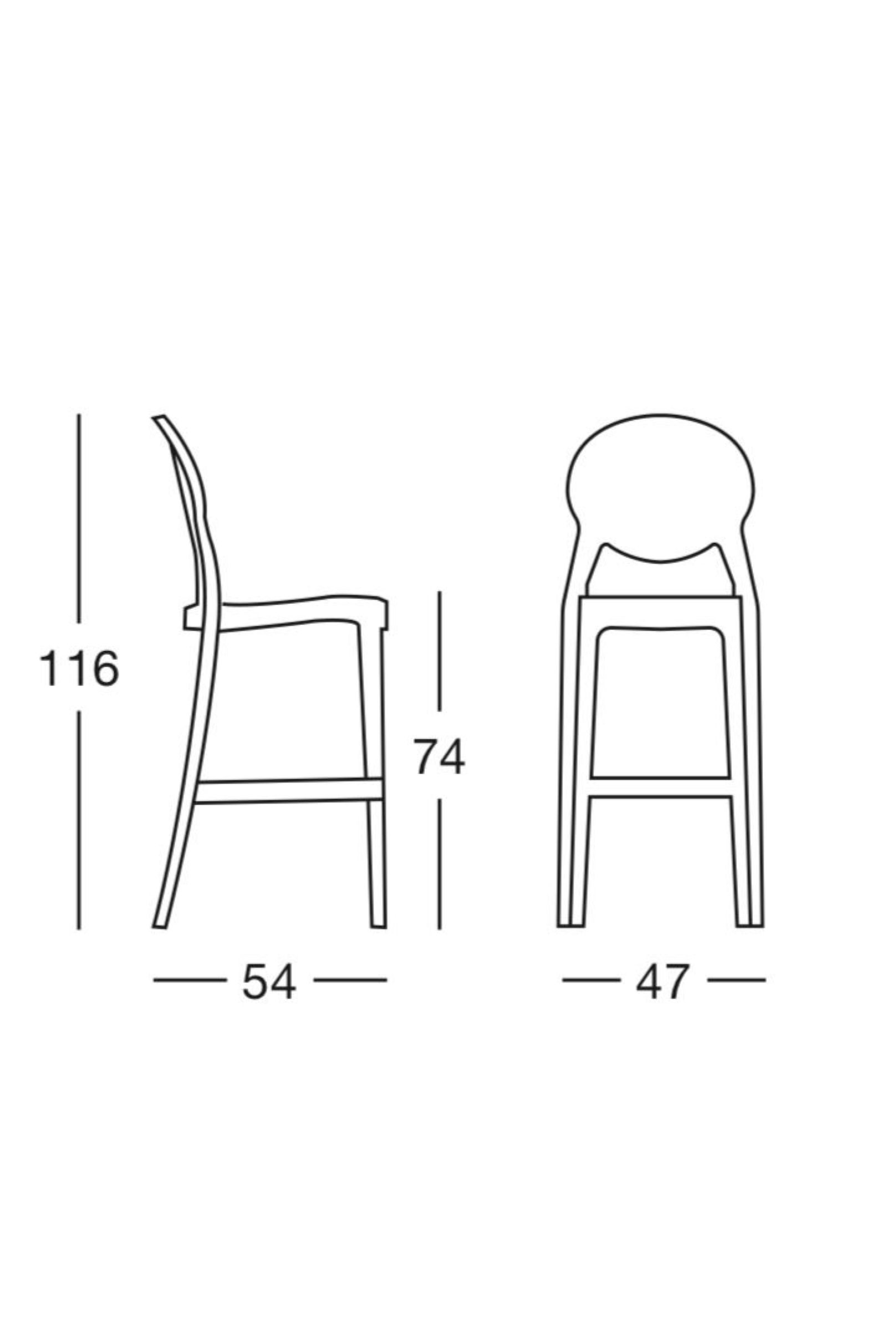 Şeffaf İglo Bar Taburesi